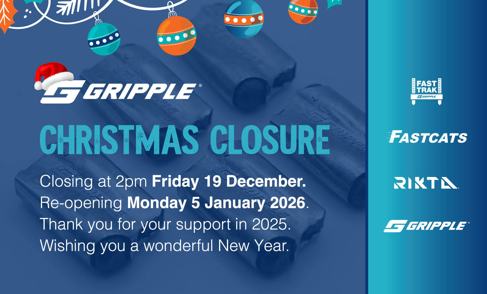 Gripple Christmas Closure